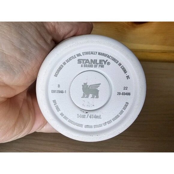 STANLEY 14oz Tumbler Light Pink With Lid With Straw Opening Travel Coffee,Tea - Picture 4 of 13